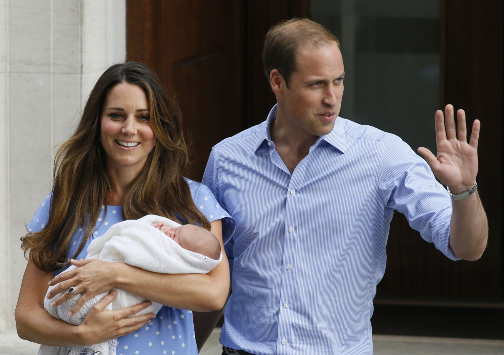 Kate, the Duchess of Cambridge, Prince William, Prince George